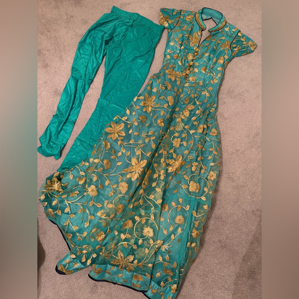 Elegant Floral Embroidered Dress